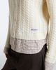 Moncler Moncler Cable-knit checked wool and cashmere cardigan - 4