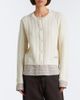 Moncler Moncler Cable-knit checked wool and cashmere cardigan - 5