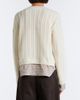 Moncler Moncler Cable-knit checked wool and cashmere cardigan - 6