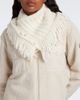 Moncler Moncler Cable-knit fringed alpaca and wool-blend scarf - 2