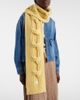 Moncler Moncler Cable-knit wool and cashmere scarf - 2