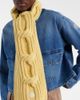 Moncler Moncler Cable-knit wool and cashmere scarf - 3