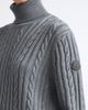 Moncler Moncler Cable Knit Virgin Wool Turtleneck Sweater - 4