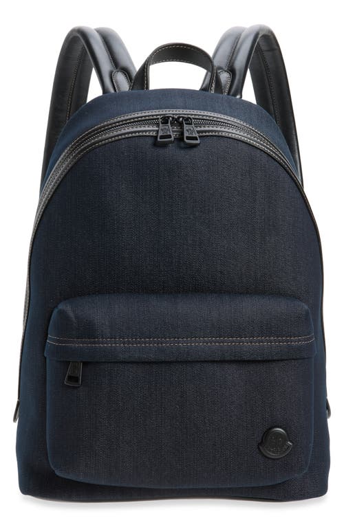 Moncler Moncler Carlo Denim & Leather Backpack