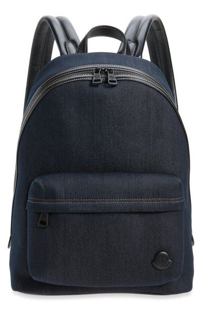 Moncler Moncler Carlo Denim & Leather Backpack