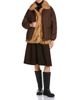 Moncler Moncler Chalereux Faux-Fur Vest & Quilted Down Coat - 2