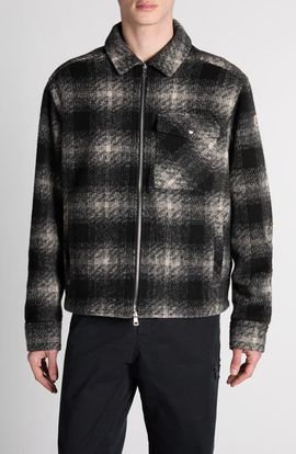 Moncler Moncler Check Zip-Up Overshirt