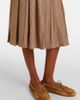 Moncler Moncler Checked pleated midi skirt - 4