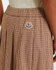 Moncler Moncler Checked pleated midi skirt - 5