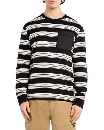 Moncler Moncler Chest Pocket Stripe Crewneck Shirt