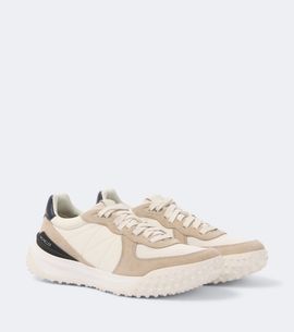 Moncler Moncler Corso suede-trimmed quilted sneakers