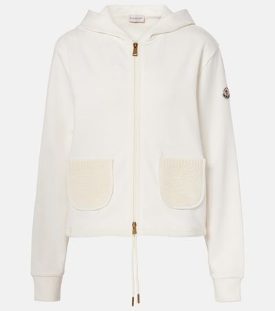 Moncler Moncler Cotton-blend zip-up hoodie