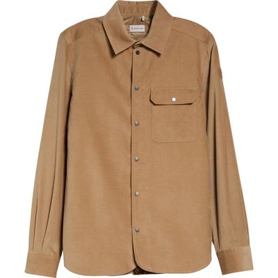 Moncler Moncler Cotton Corduroy Snap-Up Shirt