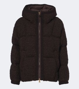 Moncler Moncler Cristallin wool-blend teddy down jacket
