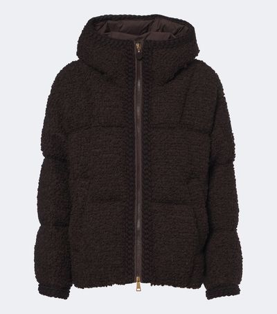 Moncler Moncler Cristallin wool-blend teddy down jacket