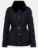 Moncler Moncler Cygne faux fur-trimmed down jacket - 1
