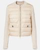 Moncler Moncler Down-paneled bouclé-trimmed zip-up cardigan - 1