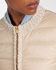 Moncler Moncler Down-paneled bouclé-trimmed zip-up cardigan - 5