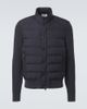 Moncler Moncler Down-paneled cotton-blend cardigan - 1