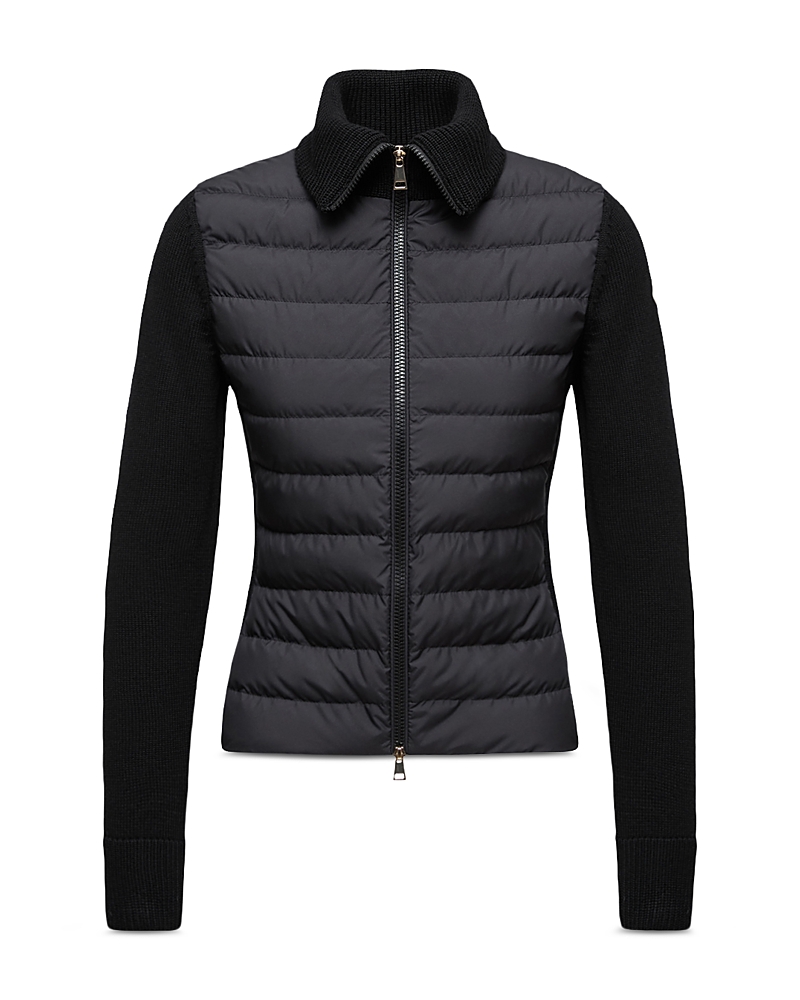 Moncler Moncler Down Mixed Media Cardigan