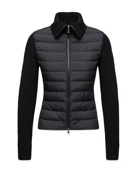 Moncler Moncler Down Mixed Media Cardigan