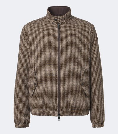 Moncler Moncler Ebrodel reversible wool-blend down jacket