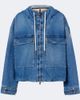 Moncler Moncler Ecrevisse layered denim down jacket - 1