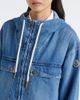 Moncler Moncler Ecrevisse layered denim down jacket - 3