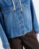 Moncler Moncler Ecrevisse layered denim down jacket - 5