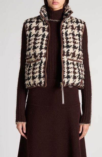 Moncler Moncler Emotionnalite Houndstooth Boucle Vest