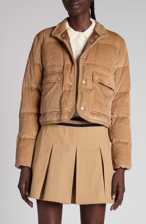 Moncler Moncler Essarts Down Corduroy Puffer Jacket