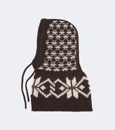 Moncler Moncler Fair Isle sequined wool-blend balaclava