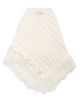 Moncler Moncler Fringe Alpaca & Wool Blend Cabled Rib Scarf - 1