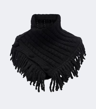 Moncler Moncler Fringed alpaca and wool-blend snood
