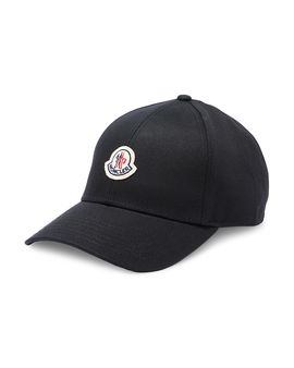 Moncler Moncler Gabardine Logo Cotton Baseball Cap