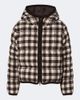Moncler Moncler Gingham wool-blend down jacket - 1