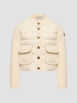 Moncler Moncler Girl's Little Girl's & Girl's Down-Filled Cardigan in Wool & Cashmere