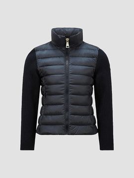 Moncler Moncler Girl's Little Girl's and Girl's Down-Filled Zip-Up Cardigan in Wool