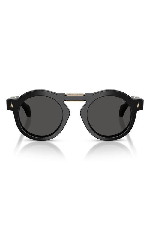 Moncler Moncler Glisse 47mm Small Round Sunglasses