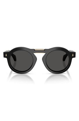 Moncler Moncler Glisse 47mm Small Round Sunglasses