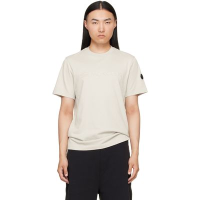 Moncler Moncler Gray Logo Cotton T-shirt