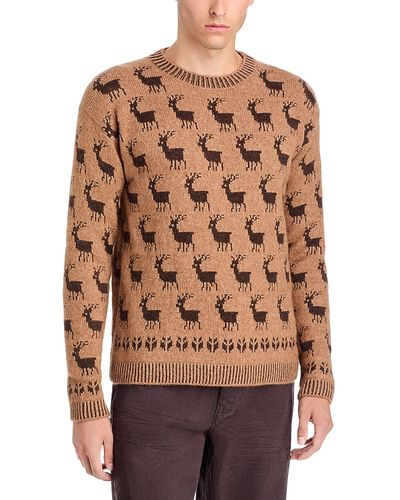 Moncler Moncler Grenoble Girocollo Intarsia Tricot Sweater