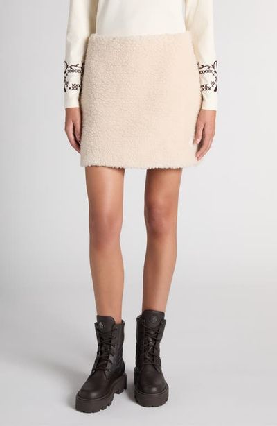 Moncler Moncler High Pile Fleece Miniskirt