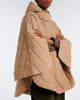Moncler Moncler Hooded quilted cotton-blend cape - 5
