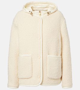 Moncler Moncler Hylesine wool and cotton-blend down jacket