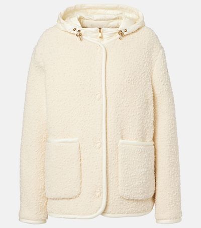 Moncler Moncler Hylesine wool and cotton-blend down jacket