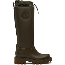 Moncler Moncler Khaki Kickstream High Rain Boots