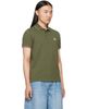 Moncler Moncler Khaki Tricolor-Trimmed Cotton Piquet Polo - 2