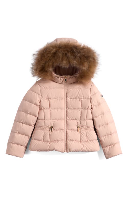 Moncler Moncler Kids' Boedette Puffer Jacket with Genuine Shearling Trim