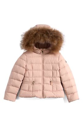 Moncler Moncler Kids' Boedette Puffer Jacket with Genuine Shearling Trim